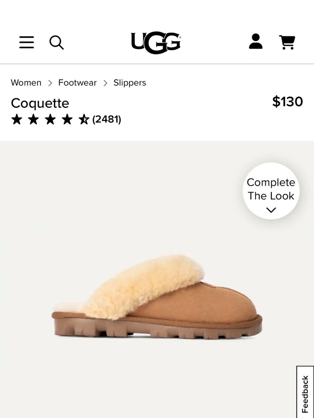 Women's Ugg Slippers Coquette Color:
Chestnut Size US 7, EU 38, UK 5 - Picture 12 of 15